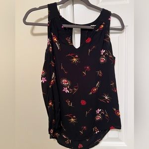 Old Navy Black Pattern Tank, Size Small